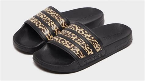 adidas leopard print sliders|adidas animal print shoes.